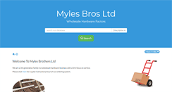 Desktop Screenshot of mylesbros.co.uk