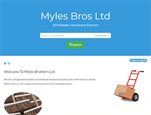 Tablet Screenshot of mylesbros.co.uk